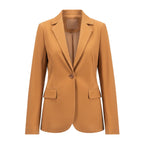 Women Brown Leather Coat