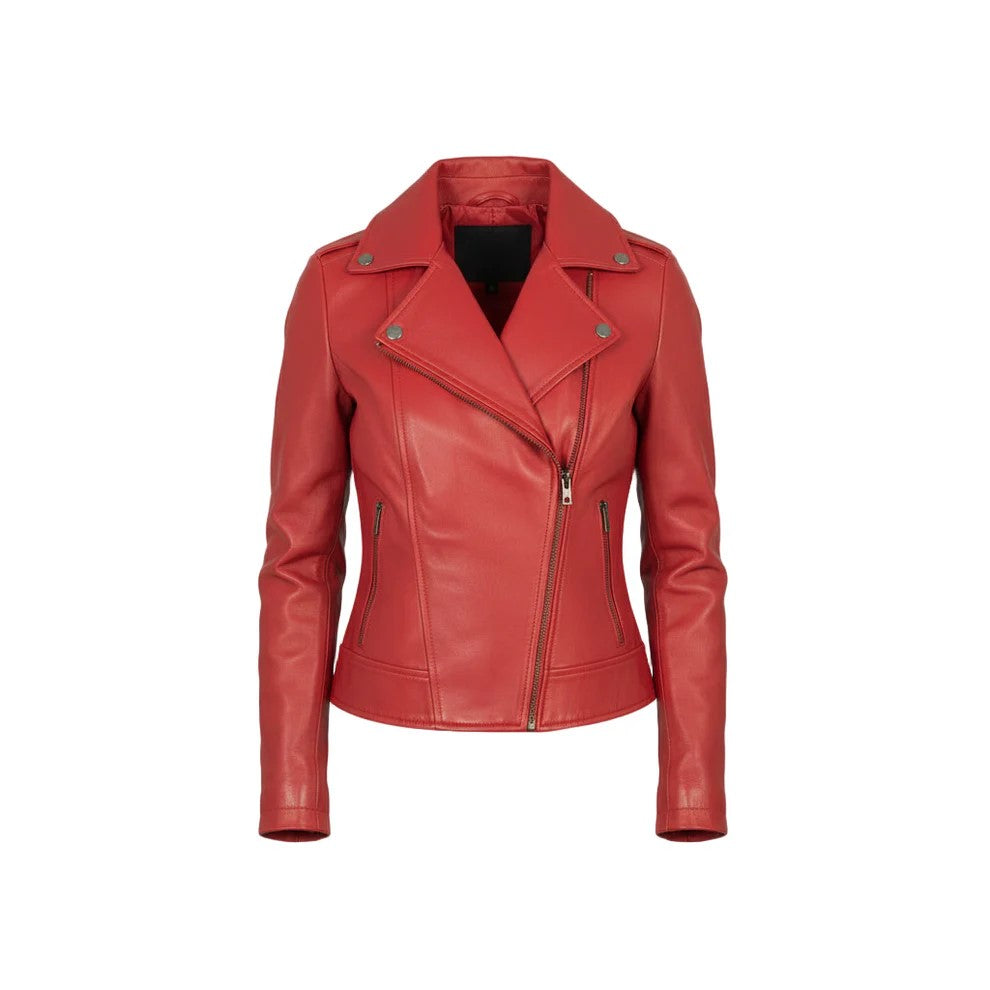 Red Bomber Jacket Women