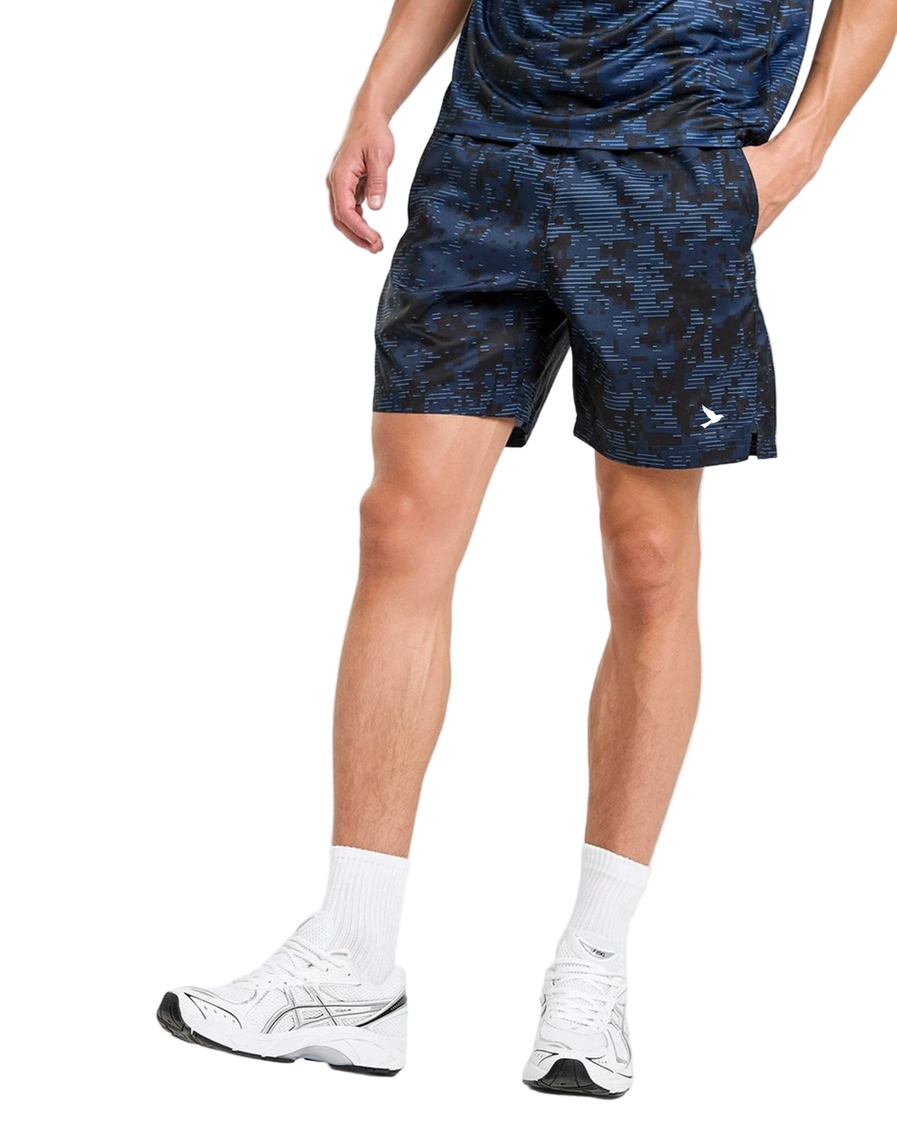 High-waisted shorts
