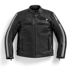 Stripes Leather Jacket