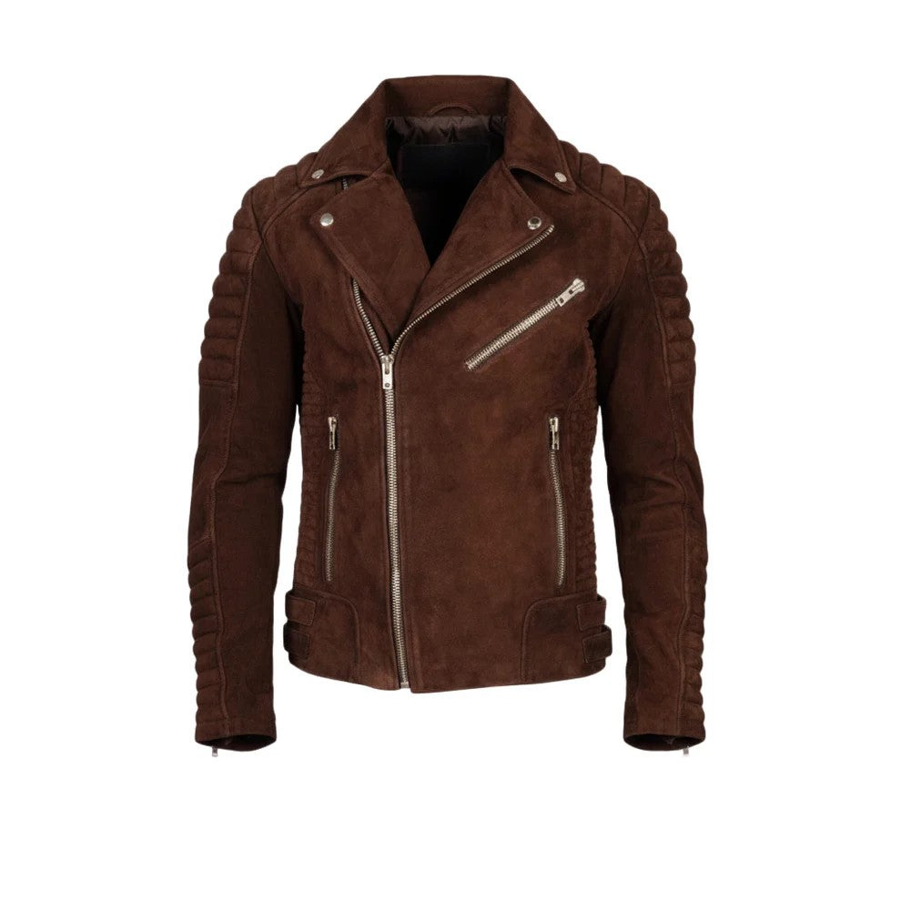 Suede Moto Jacket