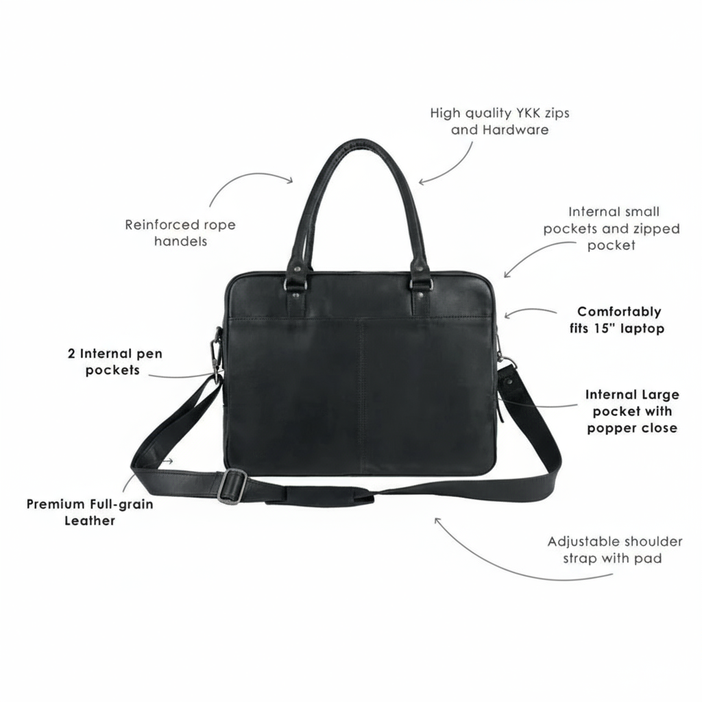 Men Messenger Bag Leather