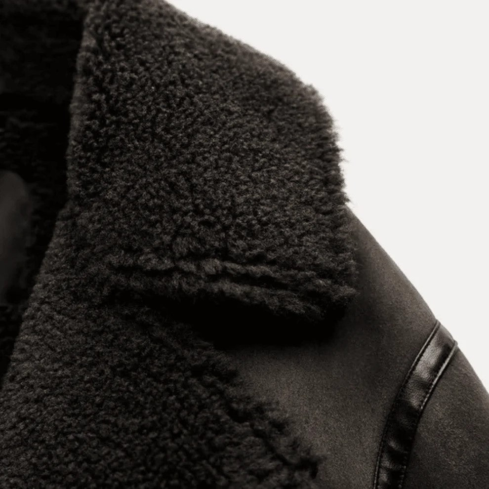 Shearling Moto Jacket Womens