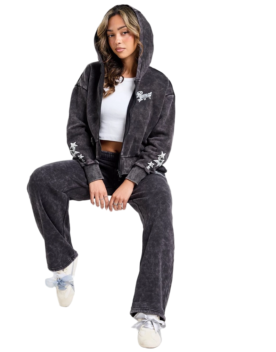 Hoops Crop Full Zip Hoodie
