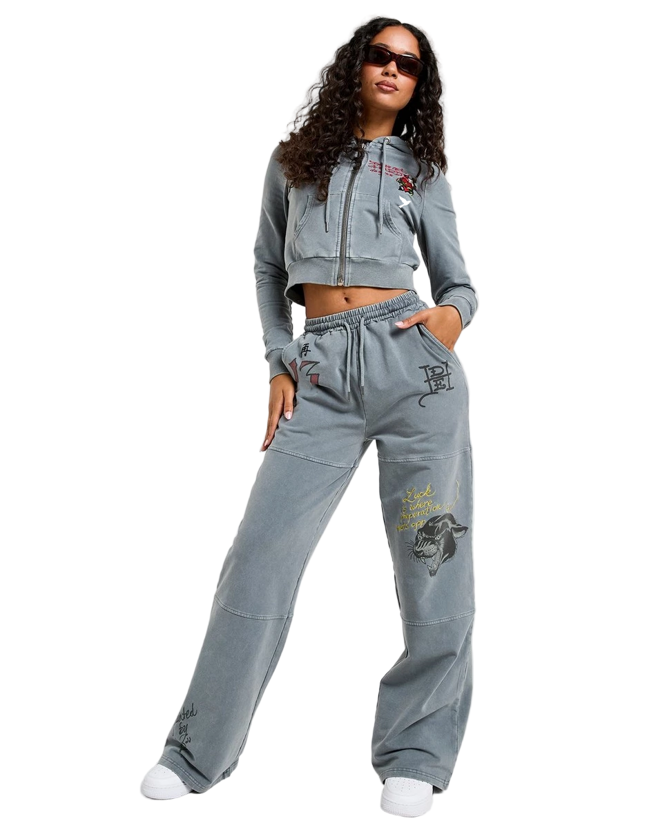 Ed Hardy Flame Tiger Wide Joggers