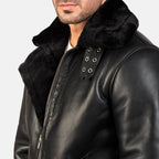 Mens Shearling Bomber Jacket