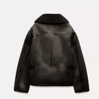 Shearling Moto Jacket Womens