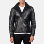 Mens Shearling Bomber Jacket