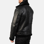 Mens Shearling Bomber Jacket