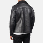Mens Shearling Bomber Jacket