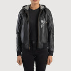 Black Flower Women Embroidery Jacket