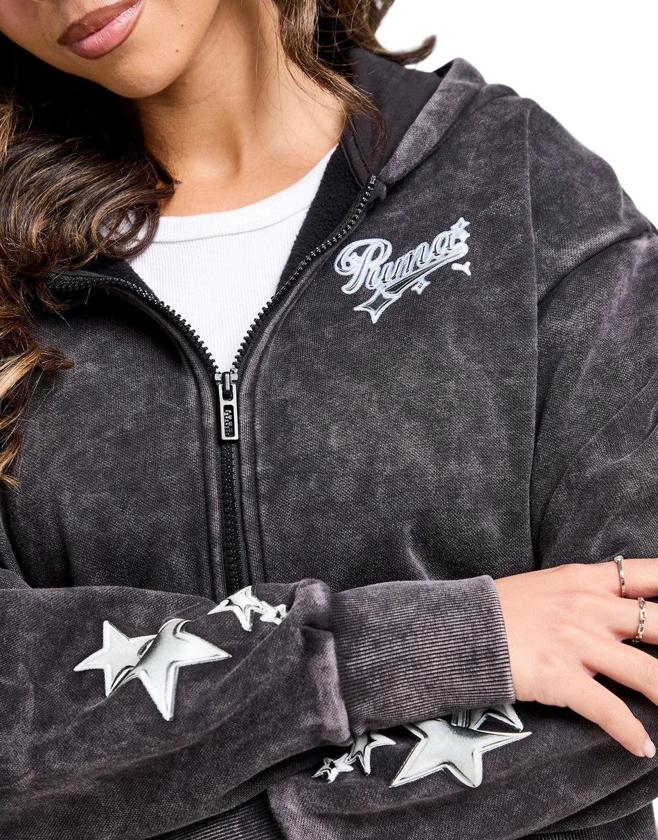 Hoops Crop Full Zip Hoodie