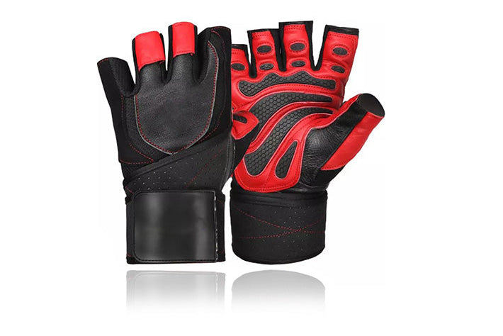 weightlifting gloves.