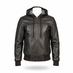Men’s Leather Bomber Jacket