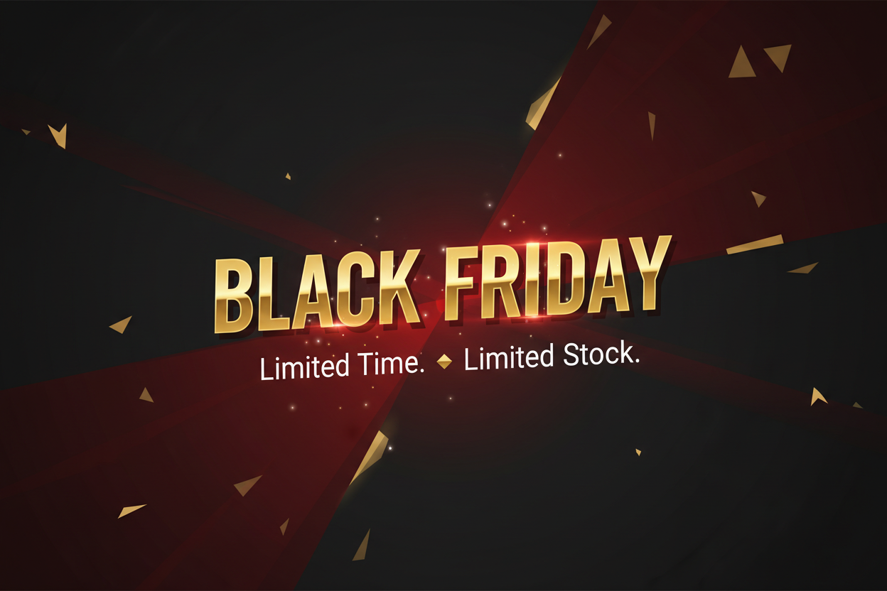 show my logo background and front show black Friday Limited Time. Limited Stock. and make for attractive customer to black friday