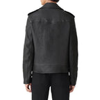 Men's Lamb Leather Rider in Black Steff